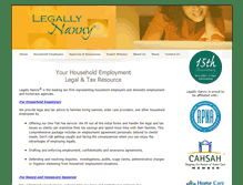 Tablet Screenshot of legallynanny.com